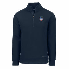 New York Mets Cutter & Buck Americana Roam Eco Recycled Quarter-Zip Sweatshirt On Sale