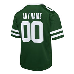 New York Jets Youth Custom Game Jersey Legacy Green - Nike