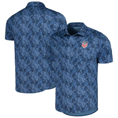USMNT Antigua Resort Button-Up Shirt - Navy