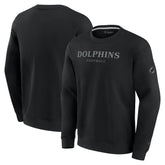 Miami Dolphins Unisex Elements Unlimited Fleece Pullover Sweatshirt Black - Fanatics