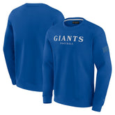 New York Giants Unisex Elements Unlimited Fleece Pullover Sweatshirt Royal - Fanatics