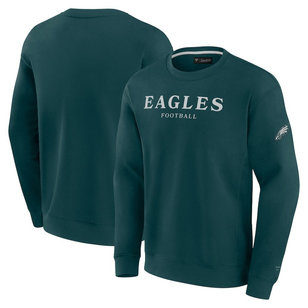 Philadelphia Eagles Unisex Elements Unlimited Fleece Pullover Sweatshirt Midnight Green - Fanatics
