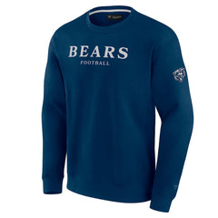 Chicago Bears Unisex Elements Unlimited Fleece Pullover Sweatshirt Navy - Fanatics