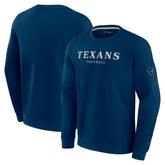 Houston Texans Unisex Elements Unlimited Fleece Pullover Sweatshirt Navy - Fanatics