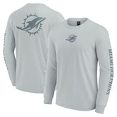 Miami Dolphins Unisex Elements Strive Long Sleeve T-Shirt Gray - Fanatics
