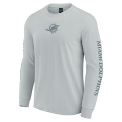 Miami Dolphins Unisex Elements Strive Long Sleeve T-Shirt Gray - Fanatics