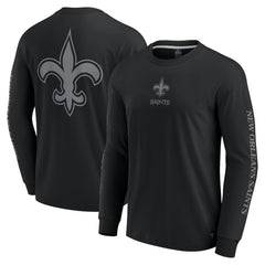 New Orleans Saints Unisex Elements Strive Long Sleeve T-Shirt Black - Fanatics