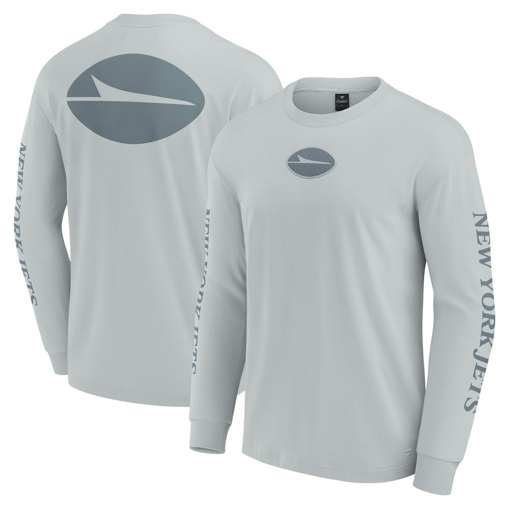 New York Jets Unisex Elements Strive Long Sleeve T-Shirt Gray - Fanatics