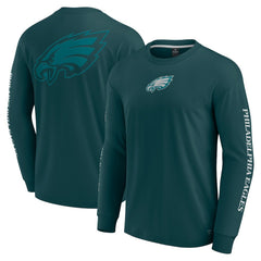 Philadelphia Eagles Unisex Elements Strive Long Sleeve T-Shirt Midnight Green - Fanatics