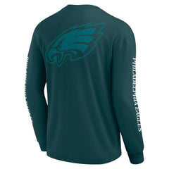 Philadelphia Eagles Unisex Elements Strive Long Sleeve T-Shirt Midnight Green - Fanatics