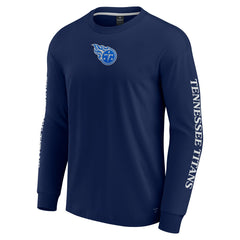 Tennessee Titans Unisex Elements Strive Long Sleeve T-Shirt Navy - Fanatics