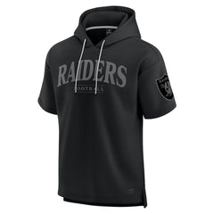 Las Vegas Raiders Unisex Elements Ready Short Sleeve Pullover Hoodie Black - Fanatics