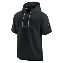 Miami Dolphins Unisex Elements Ready Short Sleeve Pullover Hoodie Black - Fanatics