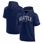 Seattle Seahawks Unisex Elements Ready Short Sleeve Pullover Hoodie College Navy - Fanatics