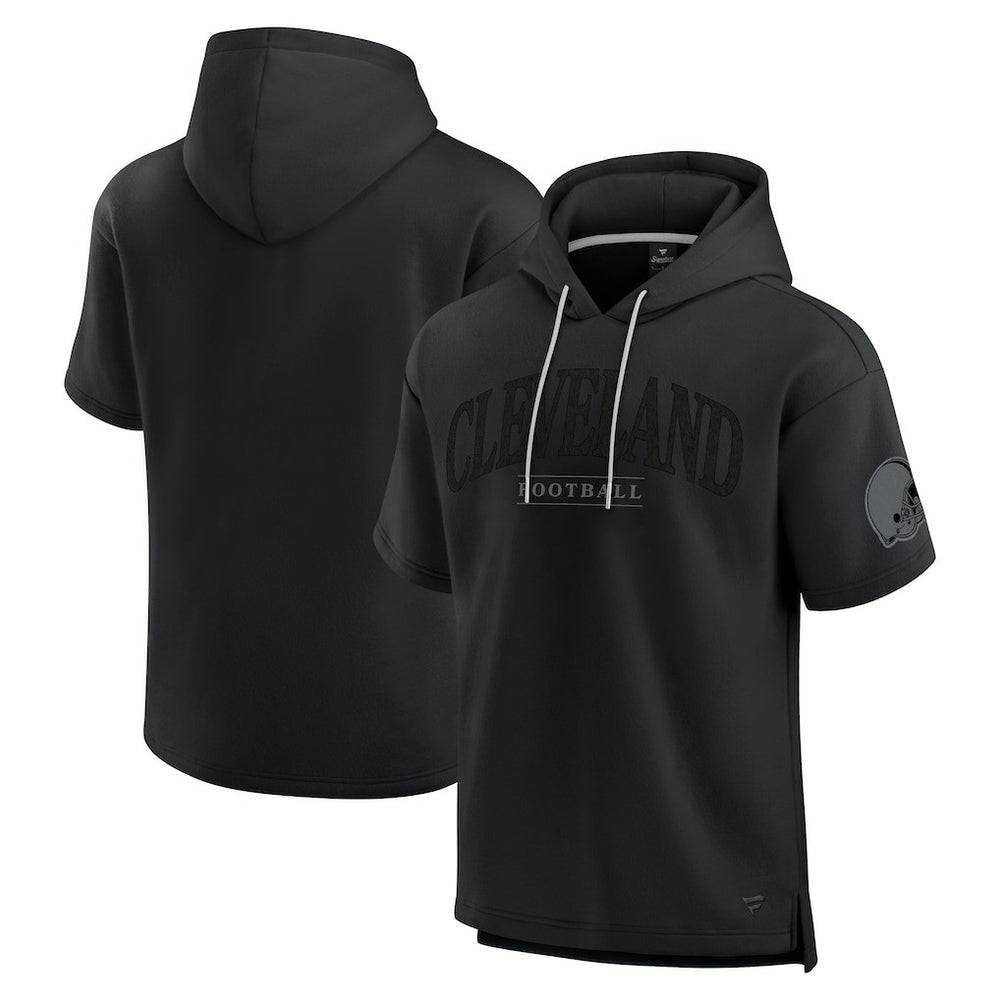 Cleveland Browns Unisex Elements Ready Short Sleeve Pullover Hoodie Black - Fanatics