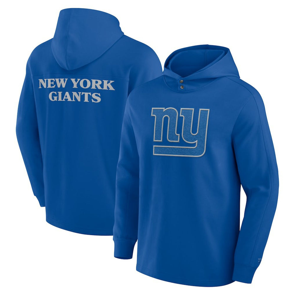 New York Giants Elements Blaze Tri-Blend Long Sleeve Hoodie T-Shirt Royal - Fanatics