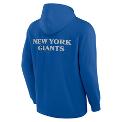 New York Giants Elements Blaze Tri-Blend Long Sleeve Hoodie T-Shirt Royal - Fanatics