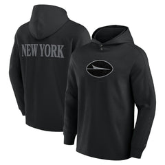 New York Jets Elements Blaze Tri-Blend Long Sleeve Hoodie T-Shirt Black - Fanatics