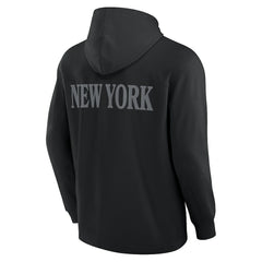 New York Jets Elements Blaze Tri-Blend Long Sleeve Hoodie T-Shirt Black - Fanatics
