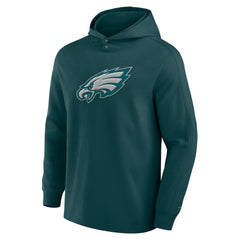 Philadelphia Eagles Elements Blaze Tri-Blend Long Sleeve Hoodie T-Shirt Midnight Green - Fanatics