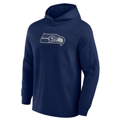 Seattle Seahawks Elements Blaze Tri-Blend Long Sleeve Hoodie T-Shirt College Navy - Fanatics