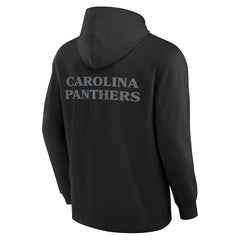 Carolina Panthers Elements Blaze Tri-Blend Long Sleeve Hoodie T-Shirt Black - Fanatics