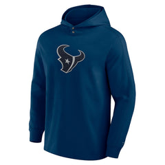 Houston Texans Elements Blaze Tri-Blend Long Sleeve Hoodie T-Shirt Navy - Fanatics
