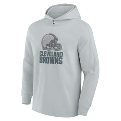 Cleveland Browns Elements Blaze Tri-Blend Long Sleeve Hoodie T-Shirt Gray - Fanatics