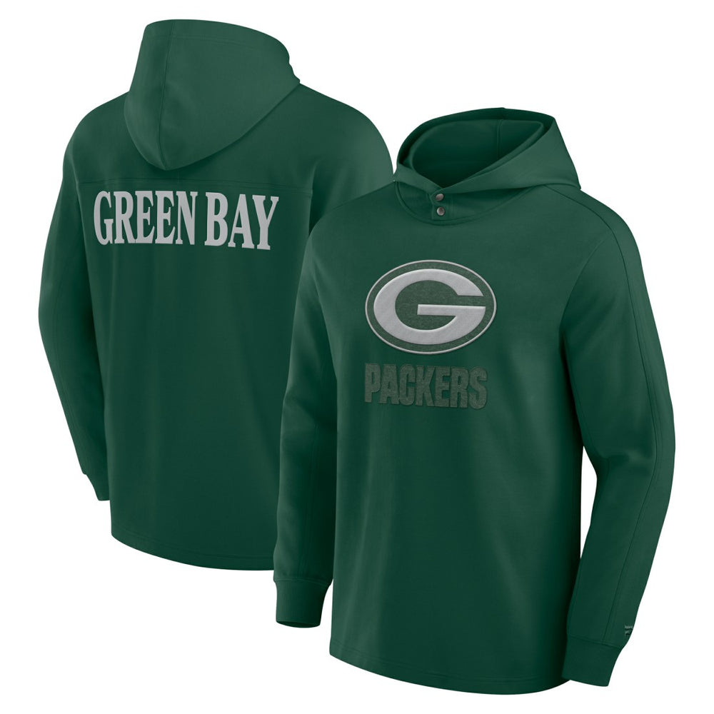 Green Bay Packers Elements Blaze Tri-Blend Long Sleeve Hoodie T-Shirt Green - Fanatics