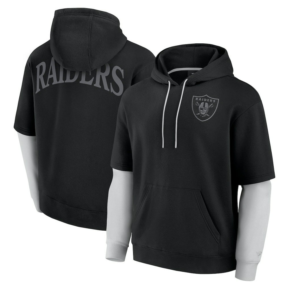 Las Vegas Raiders Unisex Sleek Elements Pullover Hoodie Black - Fanatics