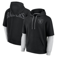 Las Vegas Raiders Unisex Sleek Elements Pullover Hoodie Black - Fanatics