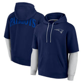 New England Patriots Unisex Sleek Elements Pullover Hoodie Navy - Fanatics