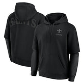 New Orleans Saints Unisex Sleek Elements Pullover Hoodie Black - Fanatics