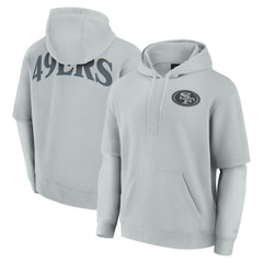 San Francisco 49ers Unisex Sleek Elements Pullover Hoodie Gray - Fanatics