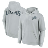 Detroit Lions Unisex Sleek Elements Pullover Hoodie Gray - Fanatics