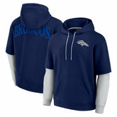 Denver Broncos Unisex Sleek Elements Pullover Hoodie Navy - Fanatics
