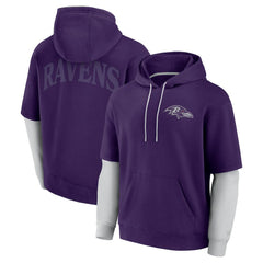 Baltimore Ravens Unisex Sleek Elements Pullover Hoodie Purple - Fanatics