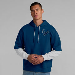 Houston Texans Unisex Sleek Elements Pullover Hoodie Navy - Fanatics