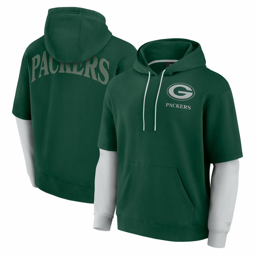Green Bay Packers Unisex Sleek Elements Pullover Hoodie Green - Fanatics