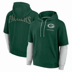 Green Bay Packers Unisex Sleek Elements Pullover Hoodie Green - Fanatics