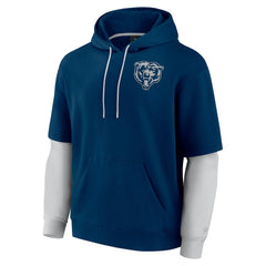 Chicago Bears Unisex Sleek Elements Pullover Hoodie Navy - Fanatics