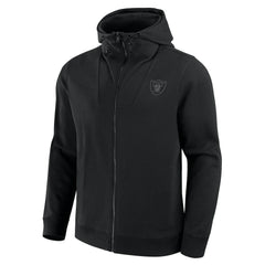 Las Vegas Raiders Unisex Front Office Full-Zip Hoodie Black - Fanatics