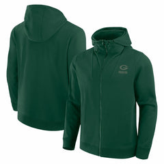 Green Bay Packers Unisex Front Office Full-Zip Hoodie Green - Fanatics