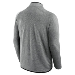 Las Vegas Raiders Unisex Front Office Performance Primary Quarter-Zip Jacket Charcoal - Fanatics