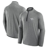 Jacksonville Jaguars Unisex Front Office Performance Primary Quarter-Zip Jacket Charcoal - Fanatics