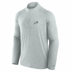 Detroit Lions Unisex Front Office Performance Primary Quarter-Zip Jacket Gray - Fanatics