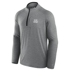 Cincinnati Bengals Unisex Front Office Performance Primary Quarter-Zip Jacket Charcoal - Fanatics