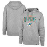 Miami Dolphins '47 Headline Pullover Hoodie Gray - 47 brand