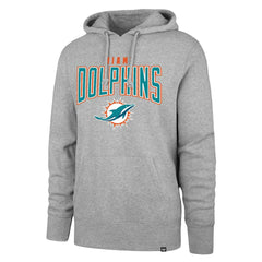 Miami Dolphins '47 Headline Pullover Hoodie Gray - 47 brand