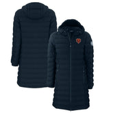 Chicago Bears Cutter & Buck Women's Throwback Logo Mission Ridge Repreve Eco Insulated Full-Zip Puffer Jacket Navy - NFL